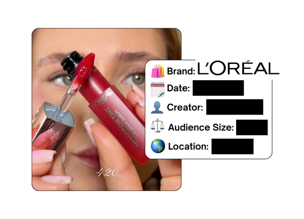 Spotted: L’Oreal in a new paid collab