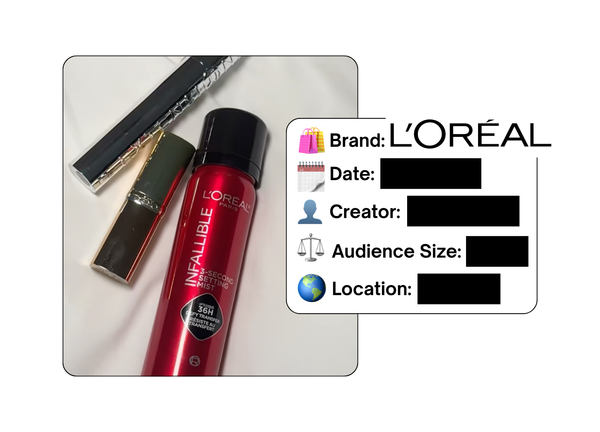 Spotted: L’Oreal in a new paid collab