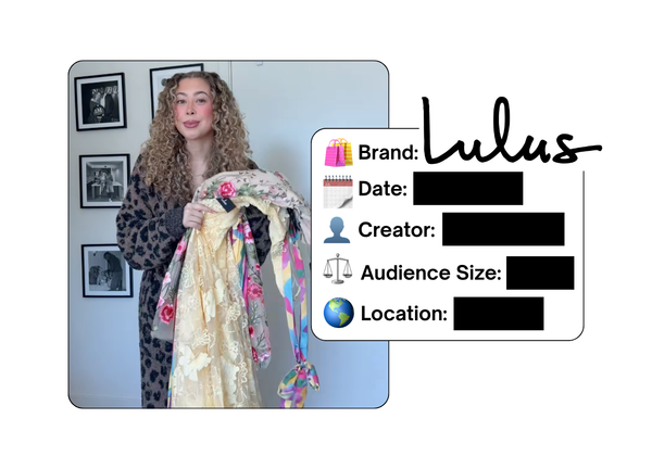 Spotted: Lulus in a new paid collab