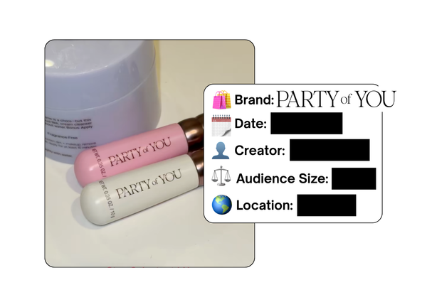 Spotted: Party of You in a new paid collab
