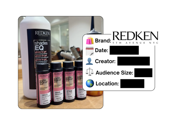 Spotted: Redken in a new paid collab