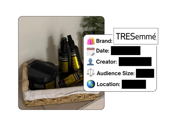 Spotted: TRESemmé in a new paid collab