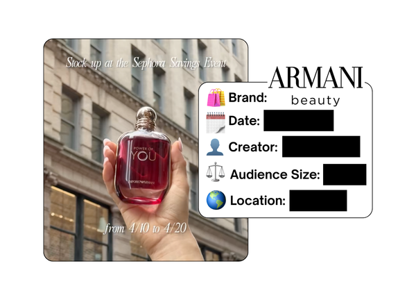 Spotted: Armani Beauty in a new paid collab