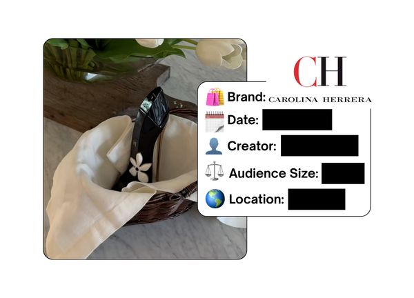 Spotted: Carolina Herrera in a new paid collab