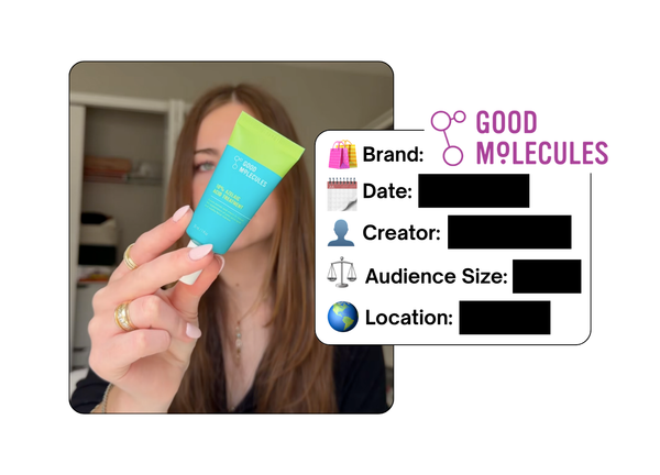 Spotted: Good Molecules in a new paid collab