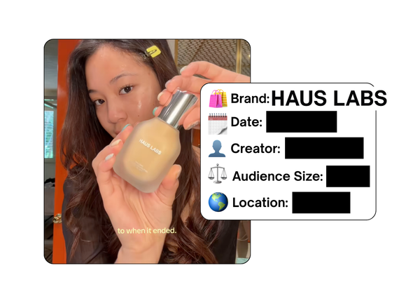 Spotted: Haus Labs in a new paid collab