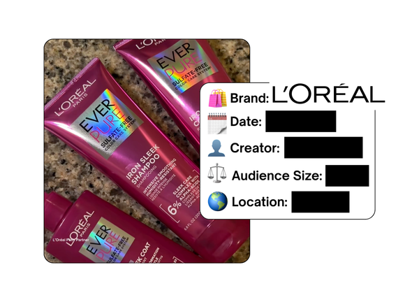 Spotted: L'Oreal in a new paid collab