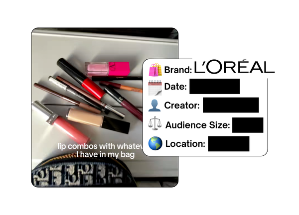 Spotted: L’Oreal in a new paid collab