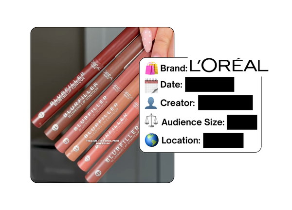 Spotted: L’Oreal in a new paid collab