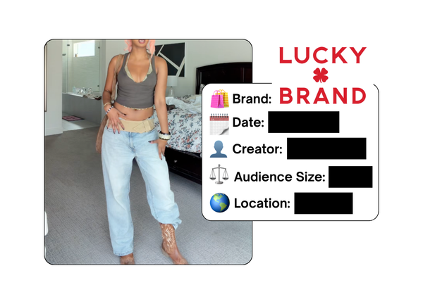Spotted: Lucky Brand in a new paid collab