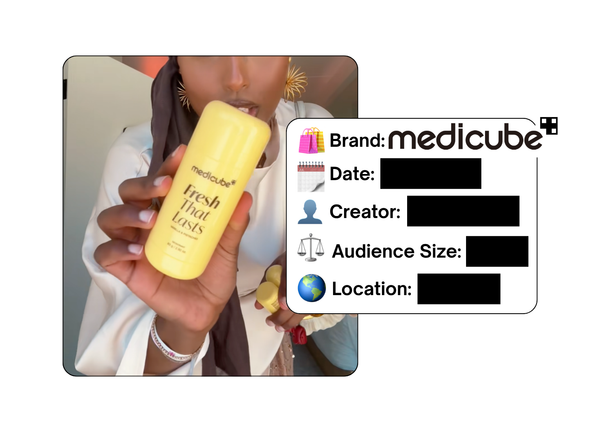 Spotted: Medicube in a new paid collab