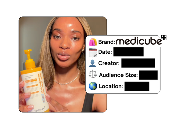 Spotted: Medicube in a new paid collab