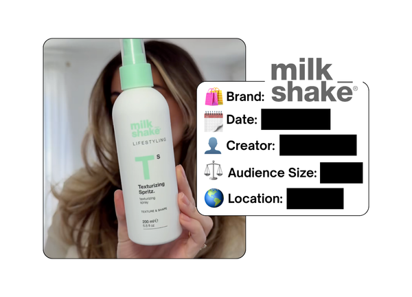 Spotted: Milkshake Hair in a new paid collab
