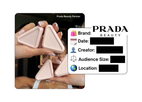 Spotted: Prada Beauty in a new paid collab