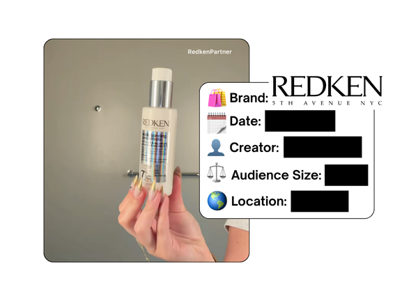 Spotted: Redken in a new paid collab