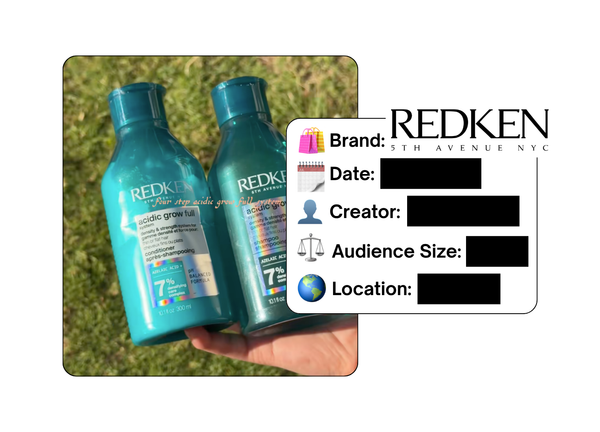 Spotted: Redken in a new paid collab