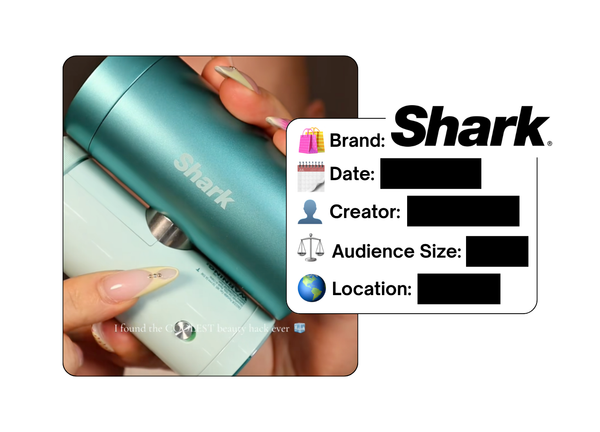 Spotted: Shark Beauty in a new paid collab