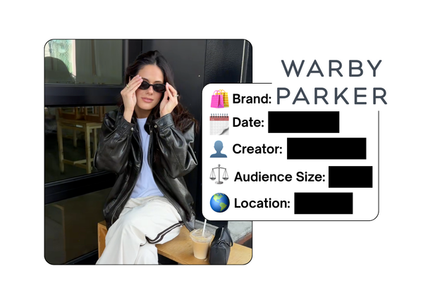 Spotted: Warby Parker in a new paid collab