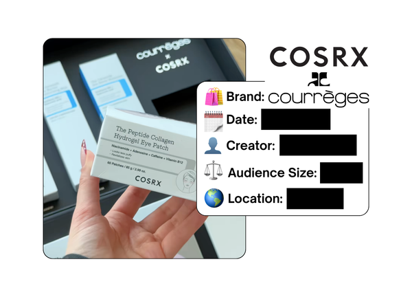 Spotted: COSRX x Courreges in a new paid collab