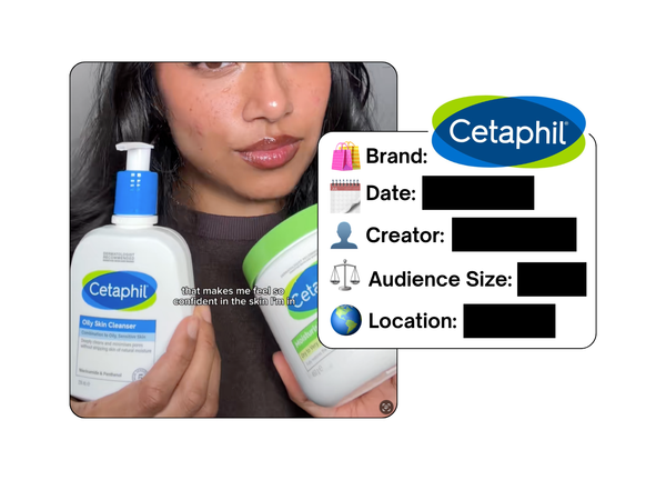 Spotted: Cetaphil in a new paid collab