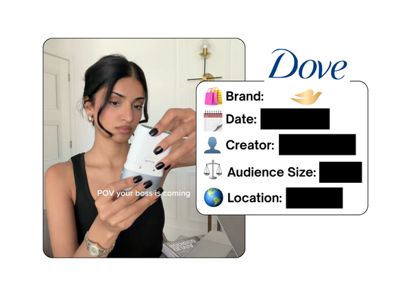 Spotted: Dove in a new paid collab