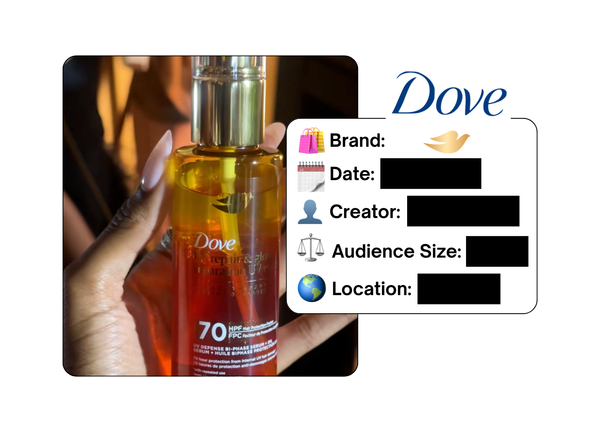 Spotted: Dove in a new paid collab
