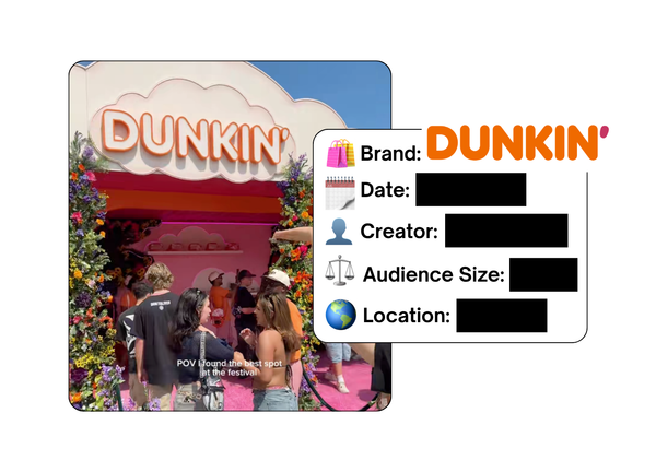 Spotted: Dunkin' in a new paid collab