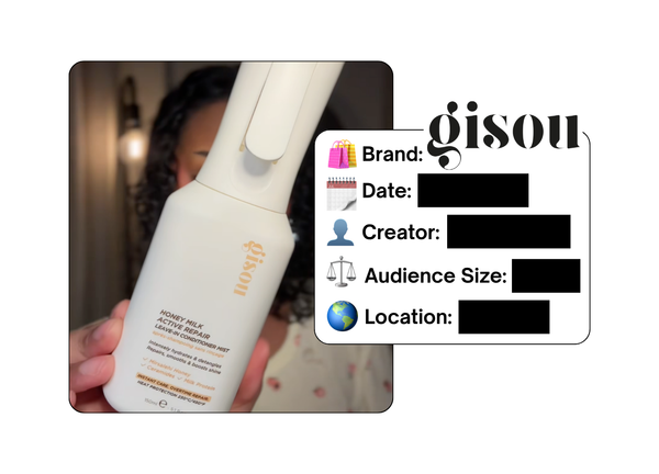 Spotted: Gisou in a new paid collab