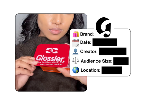 Spotted: Glossier in a new paid collab