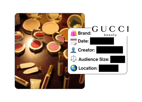 Spotted: Gucci Beauty in a new paid collab