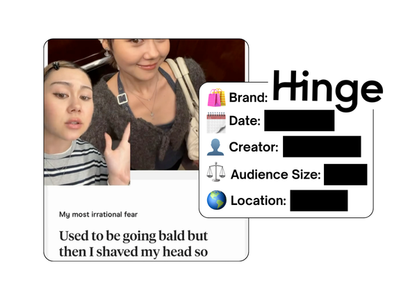 Spotted: Hinge in a new paid collab