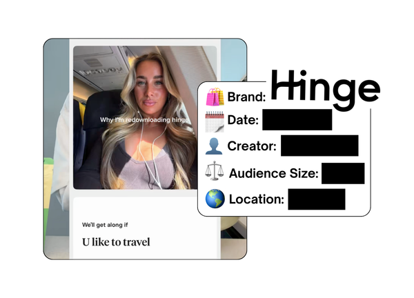 Spotted: Hinge in a new paid collab