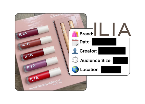 Spotted: ILIA Beauty in a new paid collab