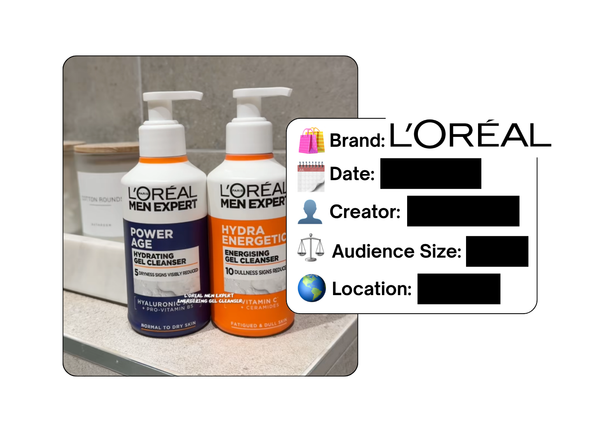 Spotted: L'Oreal in a new paid collab