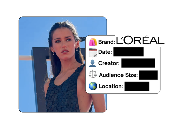 Spotted: L'Oreal in a new paid collab