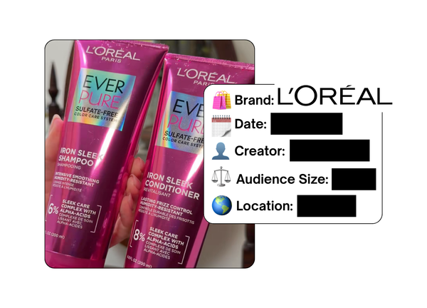 Spotted: L’Oreal in a new paid collab