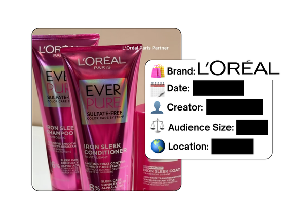 Spotted: L'Oreal in a new paid collab