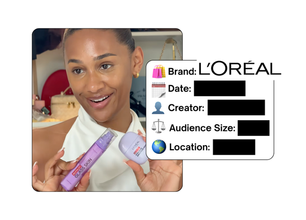 Spotted: L'Oreal in a new paid collab