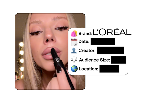 Spotted: L’Oreal in a new paid collab