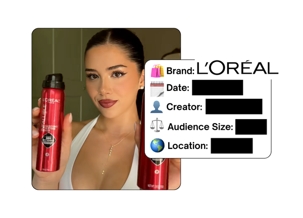 Spotted: L'Oreal in a new paid collab
