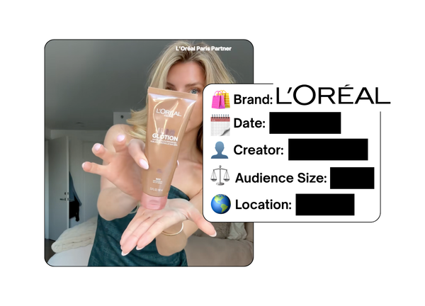 Spotted: L'Oreal in a new paid collab