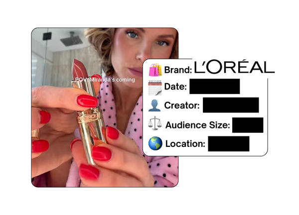 Spotted: L'Oreal in a new paid collab
