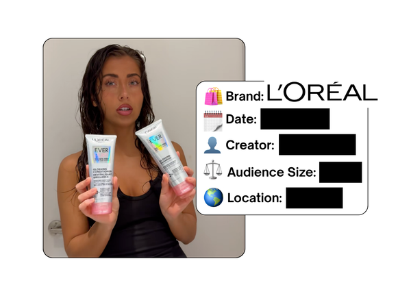 Spotted: L'Oreal in a new paid collab