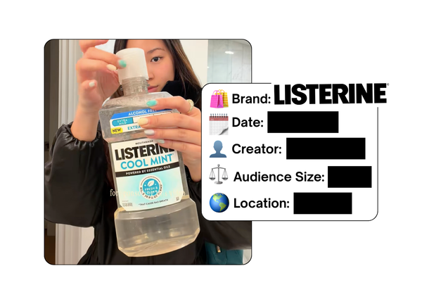 Spotted: Listerine in a new paid collab