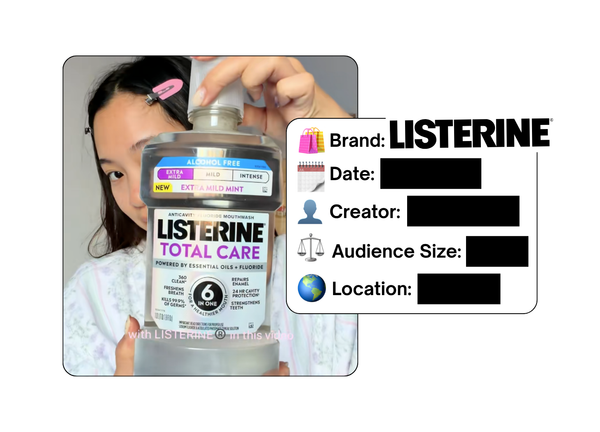 Spotted: Listerine in a new paid collab