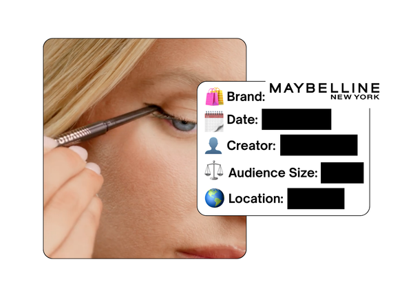 Spotted: Maybelline in a new paid collab