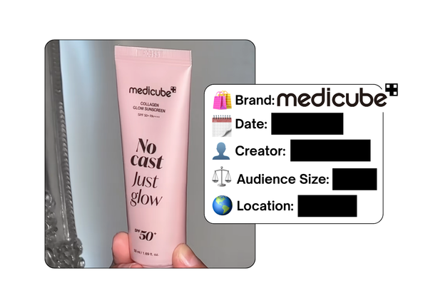 Spotted: Medicube in a new paid collab