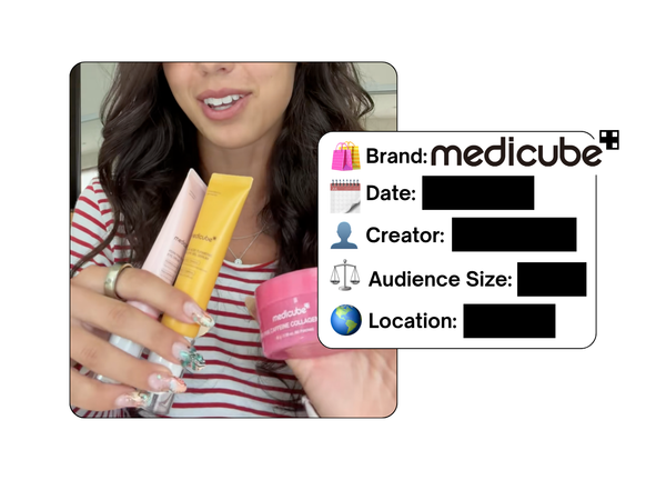 Spotted: Medicube in a new paid collab