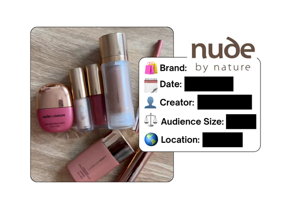Spotted: Nude by Nature in a new paid collab