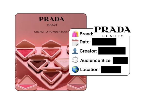Spotted: Prada Beauty in a new paid collab